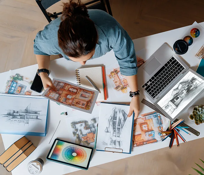 Designer working